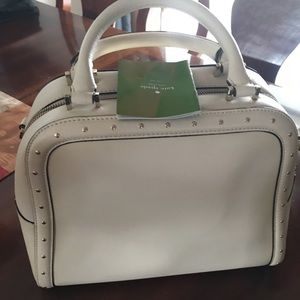 Beautiful white beaded Kate Spade purse